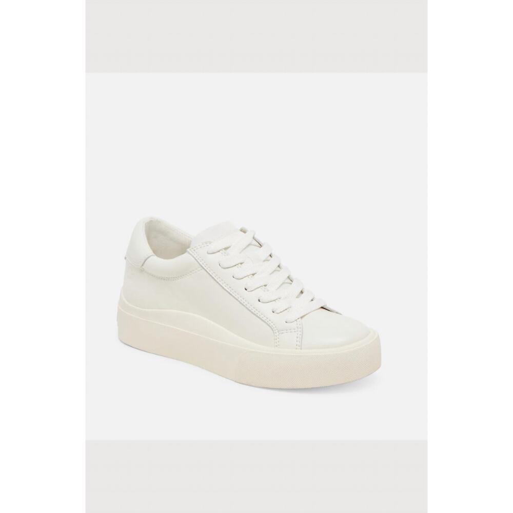 NEW DOLCE VITA women's zayn 360 sneakers in white leather - Picture 3 of 5